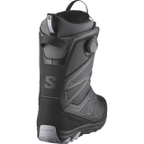 Salomon Women's Ivy BOA Straight Jacket Snowboard Boot - A black snowboard boot with a textured pattern on the side and a white logo on the heel.