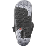 Salomon Women's Ivy BOA Straight Jacket Snowboard Boot - A black snowboard boot with a textured, rubber sole and a silver buckle on the side.