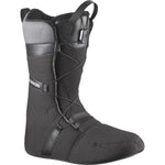Salomon Women's Ivy SJ BOA Snowboard Boot - A black snowboard boot with a textured pattern on the upper, featuring a BOA closure system and a strap at the top.