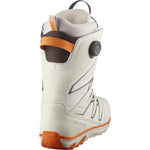 Salomon Launch BOA SJ Snowboard Boots 2025 - White snowboard boots with black accents and a gray BOA dial on the side.