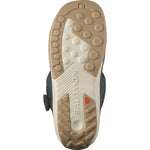Salomon Men's Dialogue Dual BOA Snowboard Boots - Black boots with tan laces and a white logo on the side.
