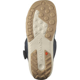 Salomon Men's Dialogue Dual BOA Snowboard Boots - Black boots with tan laces and a white logo on the side.