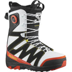 Salomon Torment X Approach Lace BOA Snowboard Boots - Black snowboard boots with yellow stitching and a black BOA dial on the side.