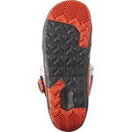 Salomon Torment X Approach Lace BOA Snowboard Boots - Black snowboard boots with orange accents and a white logo on the side.