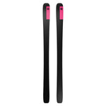 Salomon Stance 96 Skis 2025 - A pair of black skis with a pink logo on top.