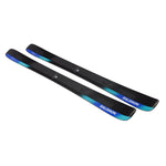 Salomon Stance 90 Skis 2025 - Black skis with blue and white lettering on top.