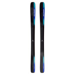 Salomon Stance 90 Skis 2025 - Black skis with blue and white lettering on top.