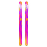 Salomon Women's QST Lumen 98 Skis 2025 - A pair of skis with a pink and purple color scheme, featuring a distinctive white "S" logo on the tip.