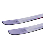 Salomon Women's QST Lumen 98 Skis 2025 - White skis with a subtle purple pattern and black edges.