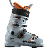 Salomon Men's S/PRO Alpha 120 GW Ski Boots 2025 - A gray ski boot with orange accents and black buckles, featuring a textured surface on the toe area.