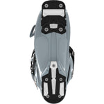 Salomon Men's S/PRO Alpha 120 GW Ski Boots 2025 - A pair of black ski boots with silver buckles and straps, viewed from above.