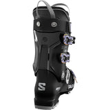 Salomon Women's S/PRO Alpha 80 GW Ski Boots 2025 - Black ski boots with white lettering and silver buckles.
