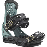 Salomon Highlander Snowboard Binding - A black snowboard binding with a geometric pattern on the straps and buckles.