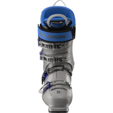 Salomon S/Pro Supra 120 Ski Boots 2026 - A pair of gray ski boots with blue accents and a black strap.
