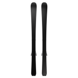 Salomon S/Race Junior Skis with L6 Bindings - Black skis with white lettering and a small logo on the top of each ski.