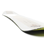 Salomon HPS Louidf Paradis 2025 - A white snowboard with a black and green patterned edge.