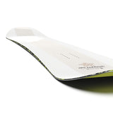 Salomon HPS Louidf Paradis 2025 - A white snowboard with a black and green patterned edge.
