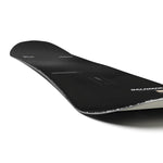Salomon Super 8 Pro Snowboard 2025 - A black snowboard with a subtle white pattern and silver hardware.