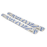Salomon QST 106 Skis 2026 - White skis with blue stripes and black lettering.