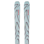 Salomon QST 94 Skis 2026 - A pair of skis with a light blue base and dark gray swirl pattern.