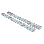 Salomon QST 94 Skis 2026 - A pair of skis with a light blue base and dark gray swirl pattern.