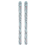Salomon QST 94 Skis 2026 - A pair of skis with a light blue base and dark gray swirl pattern.