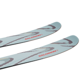 Salomon QST 94 Skis 2026 - A pair of skis with a light blue base and dark gray marbled pattern.