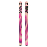 Salomon QST 106 Skis 2026 - A pair of skis with a black and white color scheme, featuring a distinctive logo on the top.