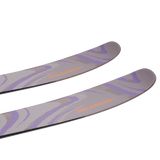 Salomon QST 106 Skis 2026 - A pair of skis with a purple and gray marbled pattern on their topsides.