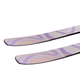 Salomon QST 106 Skis 2026 - A pair of skis with a purple and gray marbled pattern on their tops.