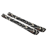 Salomon QST 94 Skis 2026 - Black skis with white and tan swirl pattern on top, angled from tip to tail.