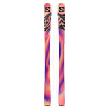 Salomon QST 94 Skis 2026 - A pair of skis with a black and white color scheme, featuring a geometric pattern on the top sheet.