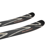 Salomon QST 94 Skis 2026 - Black skis with white and gray abstract design on top, angled from tip to tail.