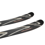 Salomon QST 94 Skis 2026 - Black skis with white and gray abstract design on top, angled from tip to tail.