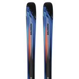 Salomon Stance Pro 90 Skis 2026 - A pair of skis with a blue and black color scheme, featuring a distinctive red stripe along their length.