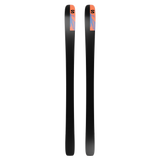 Salomon Stance Pro 90 Skis 2026 - A pair of skis with a black base and orange tops, featuring a distinctive "S" logo in black on the top edge.