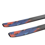 Salomon Stance Pro 90 Skis 2026 - A pair of skis with a blue and red graphic design on the top sheet, featuring black lettering that reads "Stance" in large letters and "Pro 90" in smaller text.