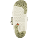 Salomon Women's Ivy BOA Straight Jacket Snowboard Boot - A women's snowboard boot with a predominantly white upper and black accents, featuring a BOA closure system on the side.