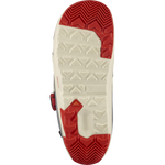 Salomon Launch SJ BOA Snowboard Boots 2026 - A pair of snowboard boots with a predominantly black upper and red accents on the tongue, heel, and sole.