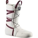 Salomon Women's Pearl BOA Snowboard Boots - White snowboard boots with a textured pattern on the toe and heel, featuring a BOA closure system.