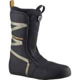 Salomon Faction BOA Snowboard Boot 2026 - A black snowboard boot with a textured pattern and yellow accents on the side.