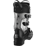 Salomon Women's S/Pro Supra 95 BOA Ski Boots - A pair of black ski boots with a sleek, modern design and silver accents on the buckles.