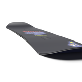 Salomon Sleepwalker Grom Snowboard 2026 - A black snowboard with a purple graphic of a wolf's head and the words "Sleepwalker" in red above it.