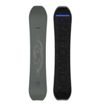 Salomon Highpath Snowboard 2026 - A dark gray snowboard with a subtle white logo and blue accents on top of it.