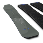 Salomon Highpath Snowboard 2026 - A black snowboard with a white logo and blue accents on top of a white background.