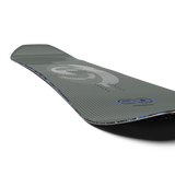 Salomon Highpath Snowboard 2026 - A dark gray snowboard with a white logo and blue accents on the bottom edge.