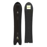 Salomon HPS Wolle Nyvelt Fish Snowboard - A black snowboard with a white logo and yellow lettering on top of it.