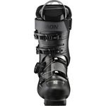 Salomon Women's Supra 85 BOA - Black snowboard boots with a textured pattern on the toe and heel, featuring a BOA closure system.