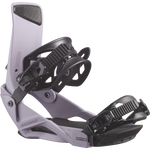 Salomon Rhythm Snowboard Bindings - 2026 snowboard bindings with black straps and buckles on a white background.