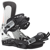 Salomon Hologram Snowboard Bindings - 2026 bindings with a predominantly black base and silver accents on the buckles.